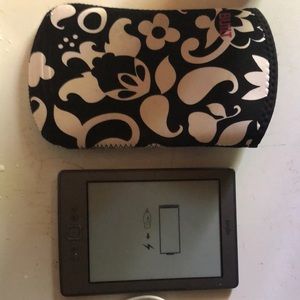 Kindle original with case and charger